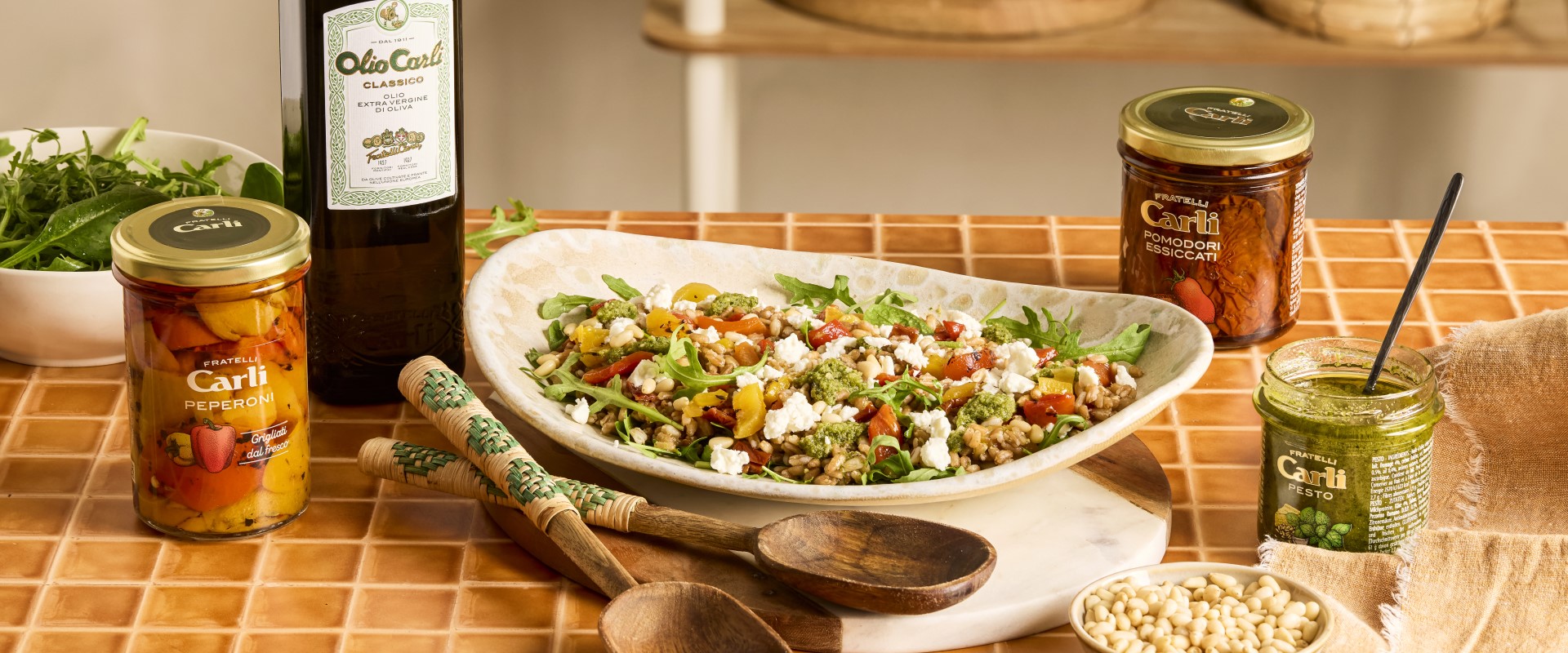 sommerlicher dinkelsalat
