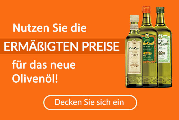 Nutzen Sie die REDUZIERTEN PREISE für das neue Olivenöl