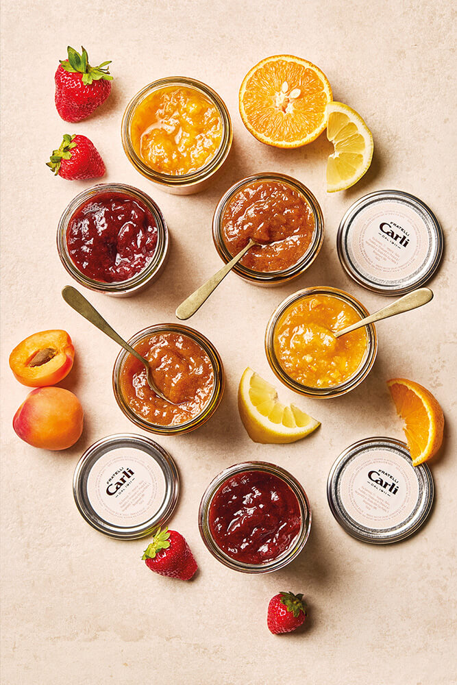 Trois different type de Crema di Frutta