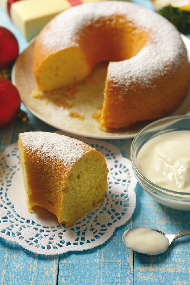 Aus olivenoel gemachte Torte
