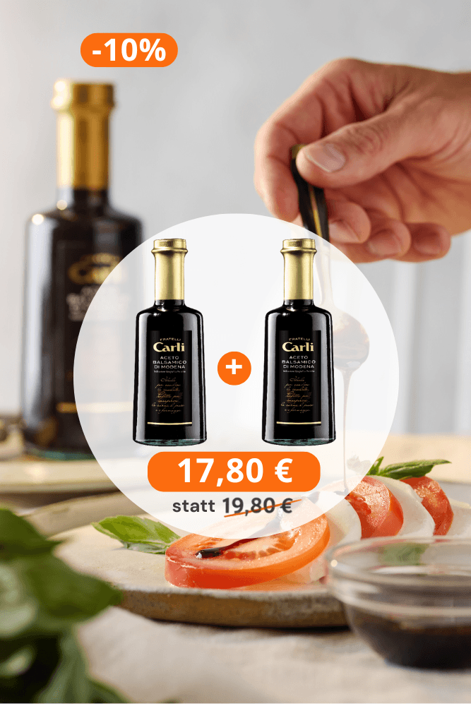 Angebot mit 2 flaschen balsamessig