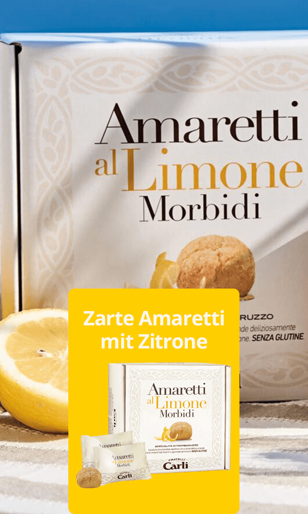 Zarte amaretti kekse mit Zitrone