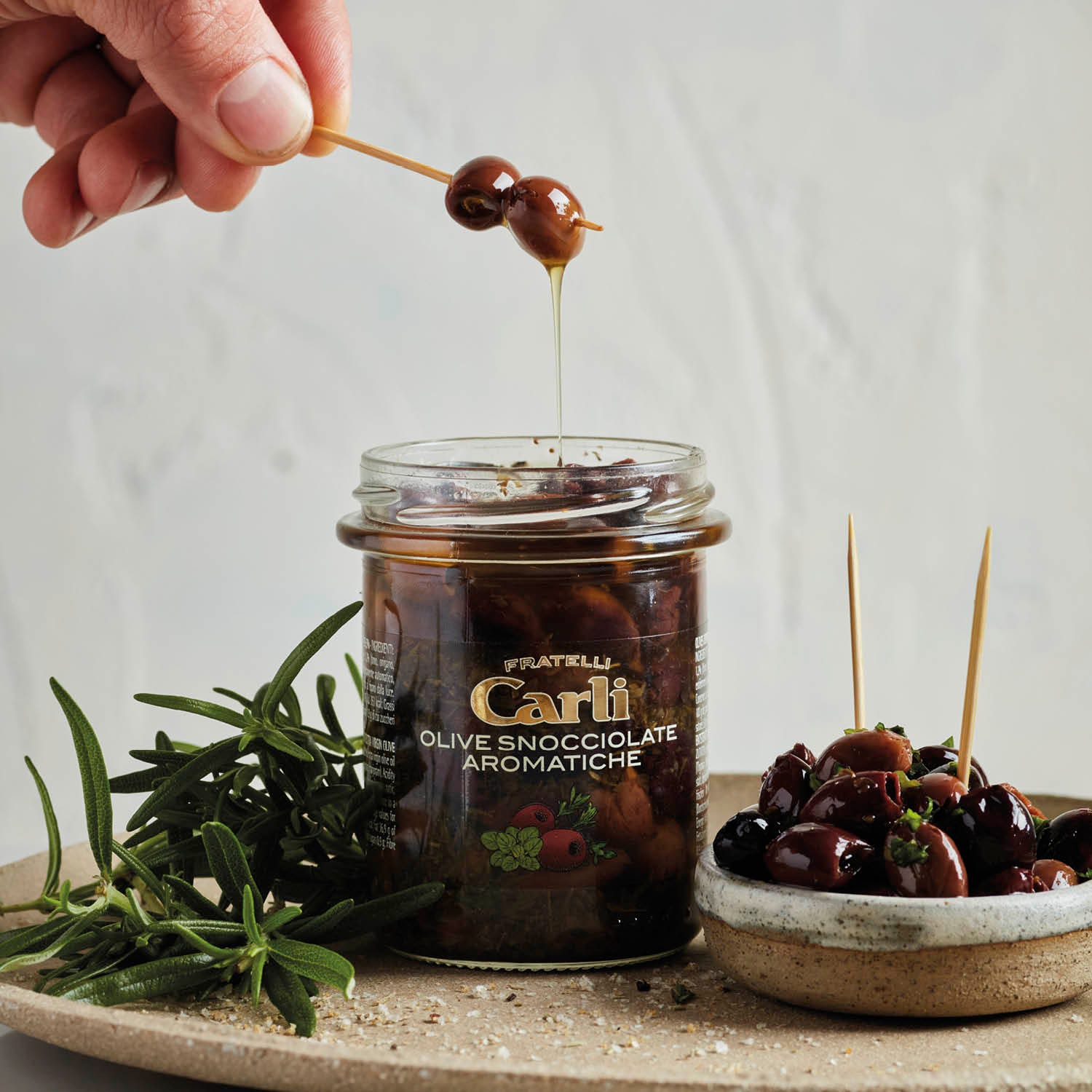 Aromatisierte Entsteinte Oliven
