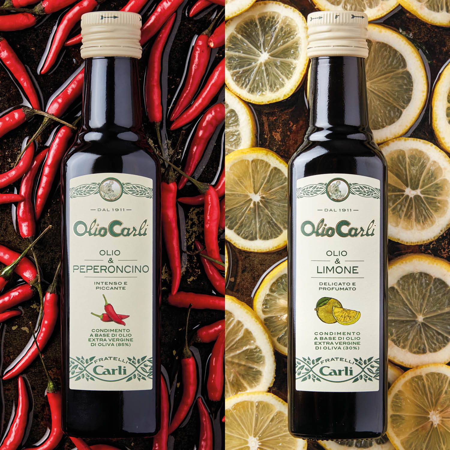 Sortiment Gewürzte Native Olivenöle Extra