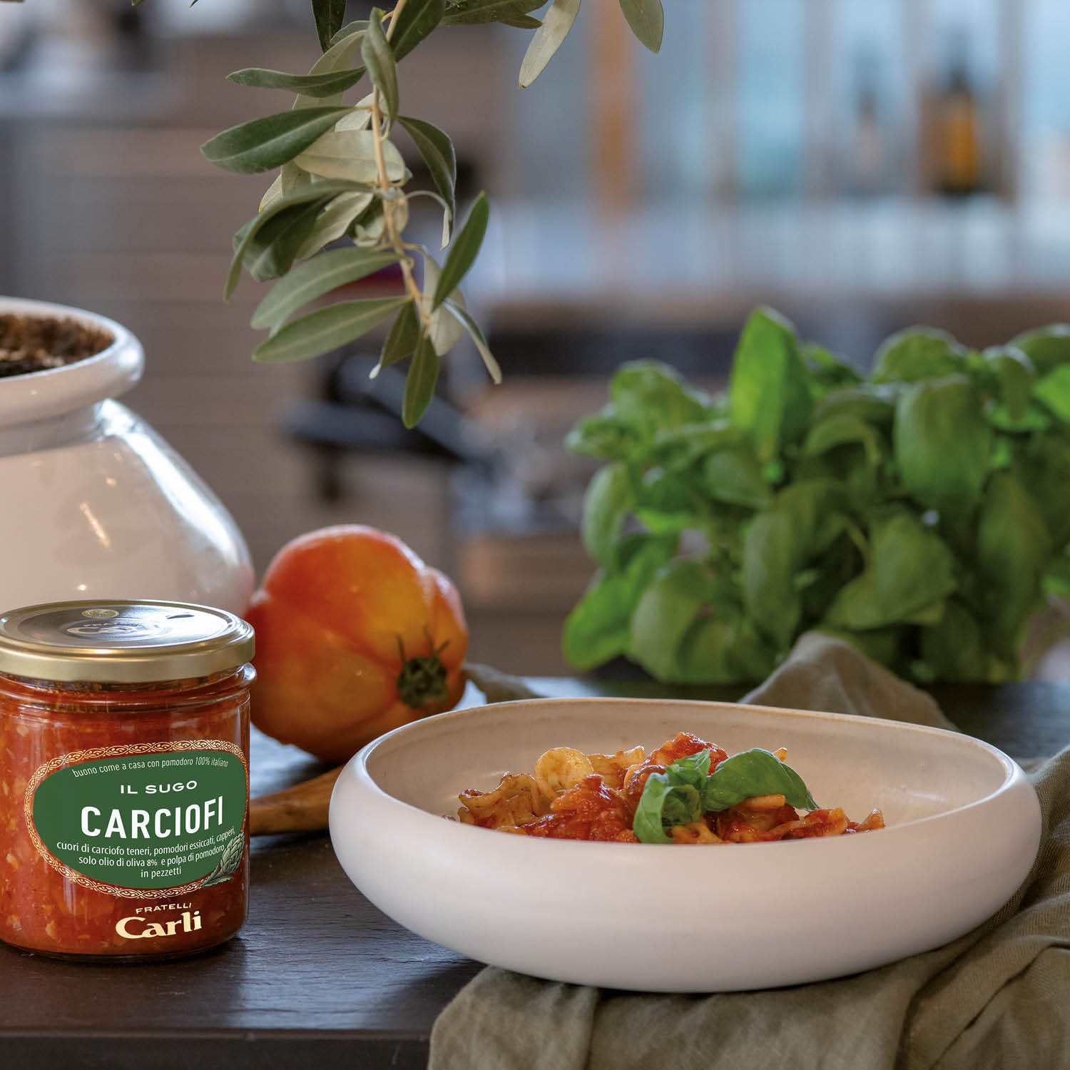 Tomatensauce mit Artischocken