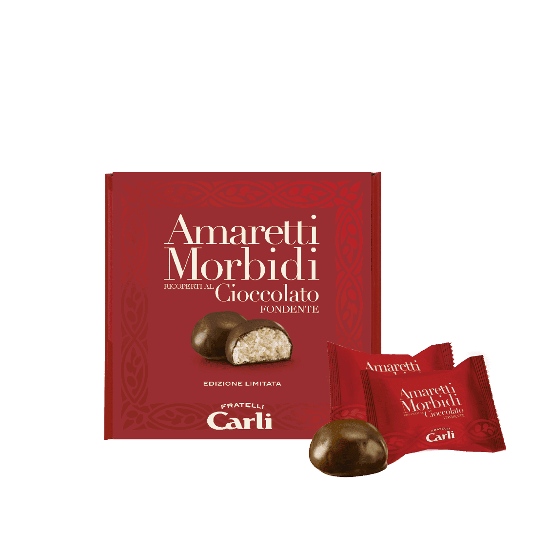 Zarte Amaretti mit Schokoguss aus Bitterschokolade