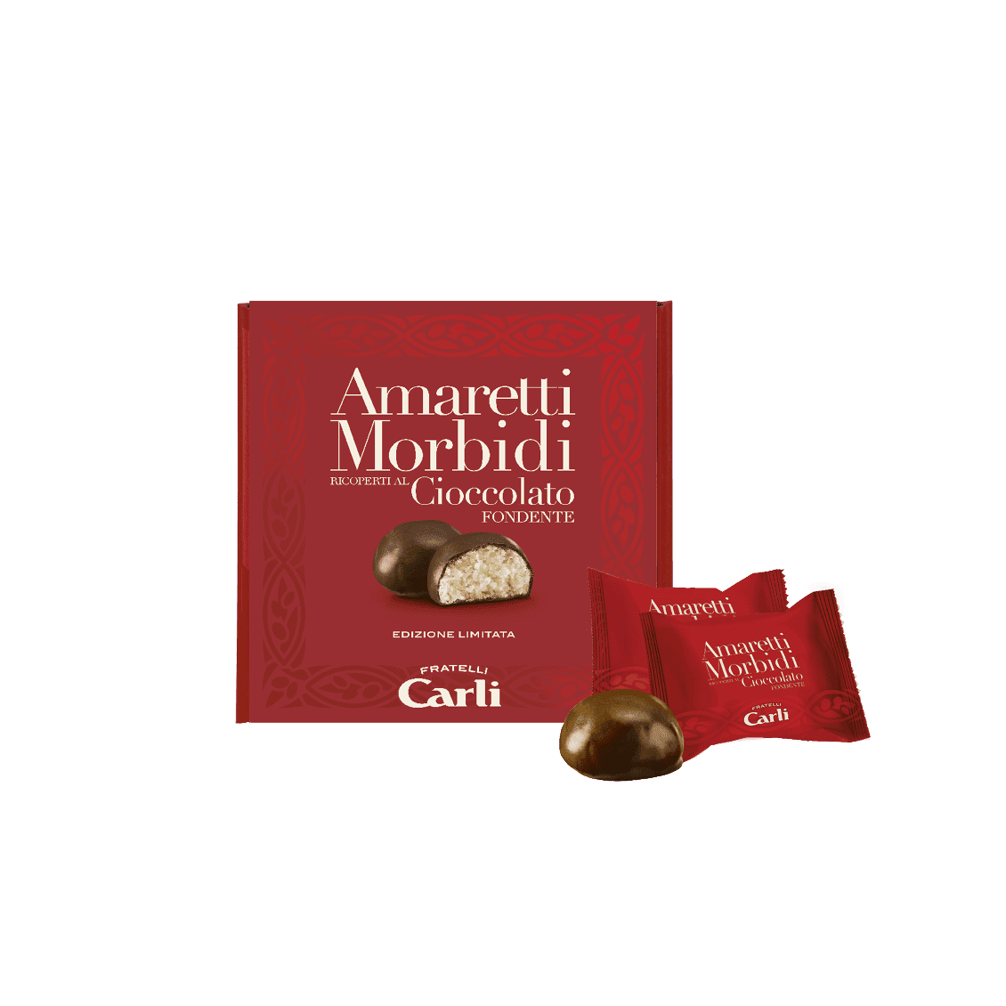 Zarte Amaretti mit Schokoguss aus Bitterschokolade