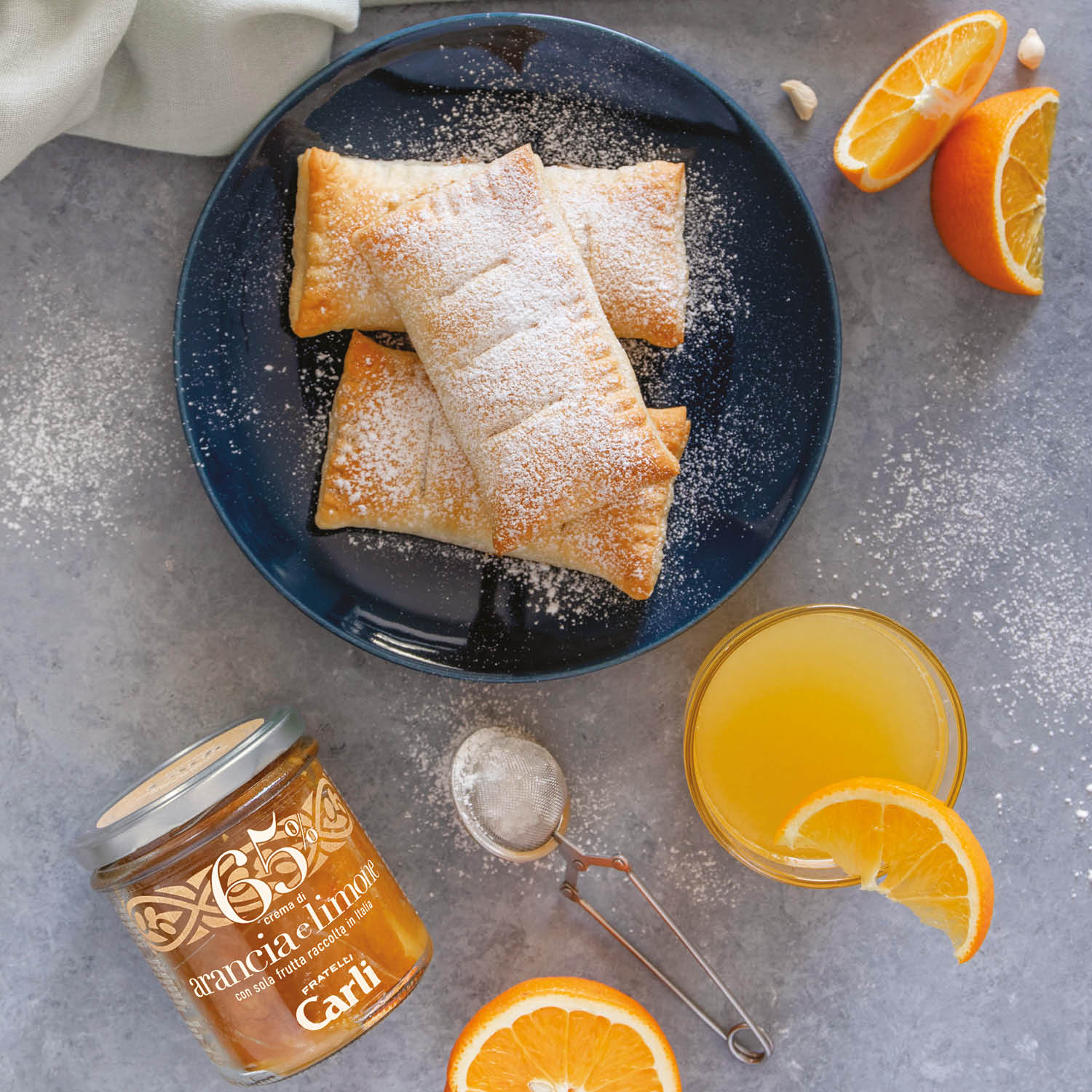 Crema di Frutta Orange und Zitrone