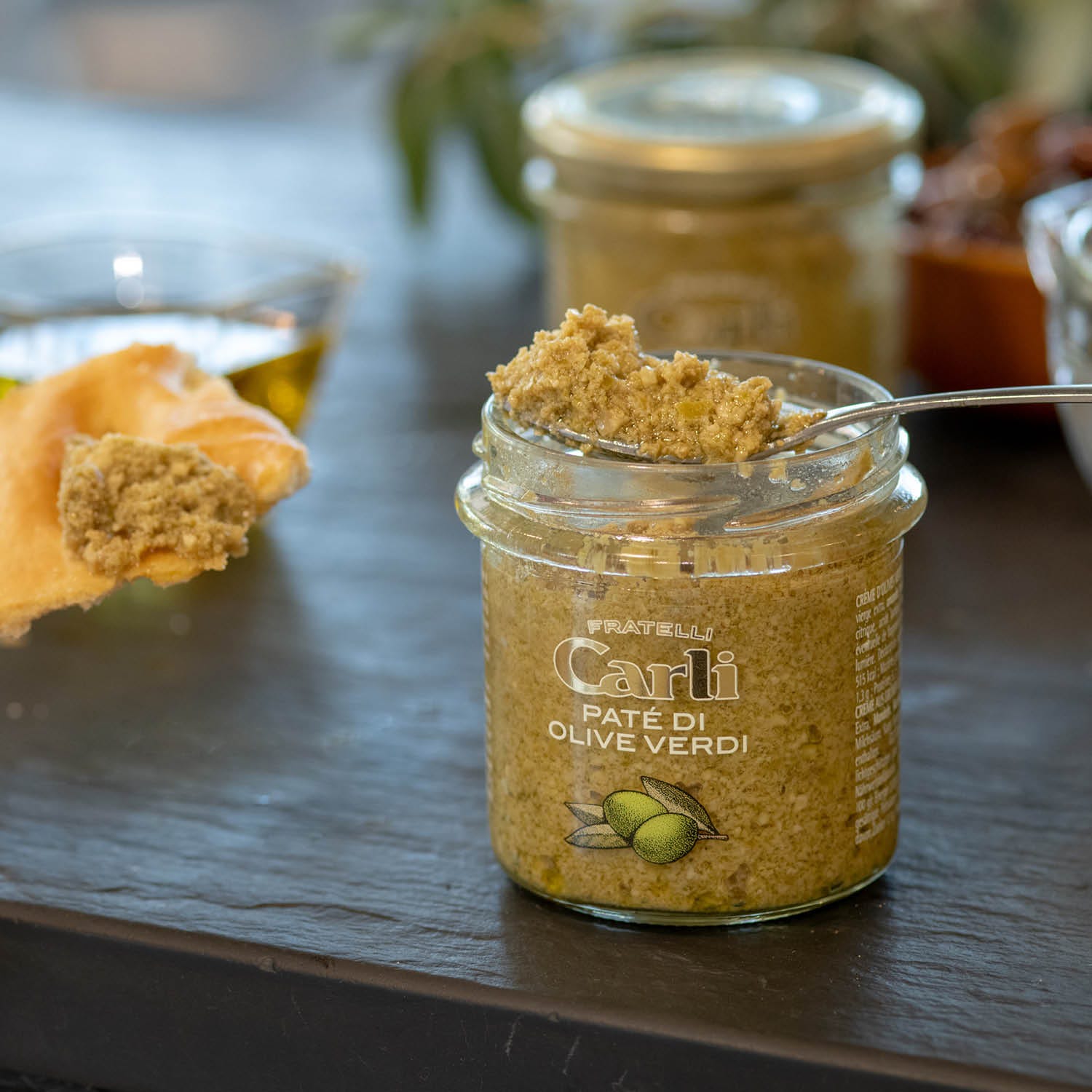 Creme aus Grünen Oliven