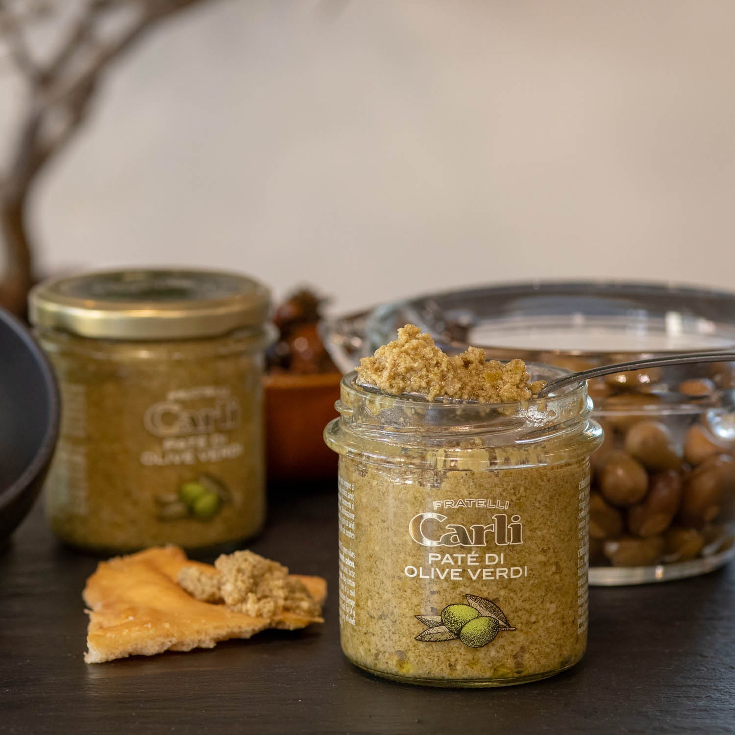 Creme aus Grünen Oliven