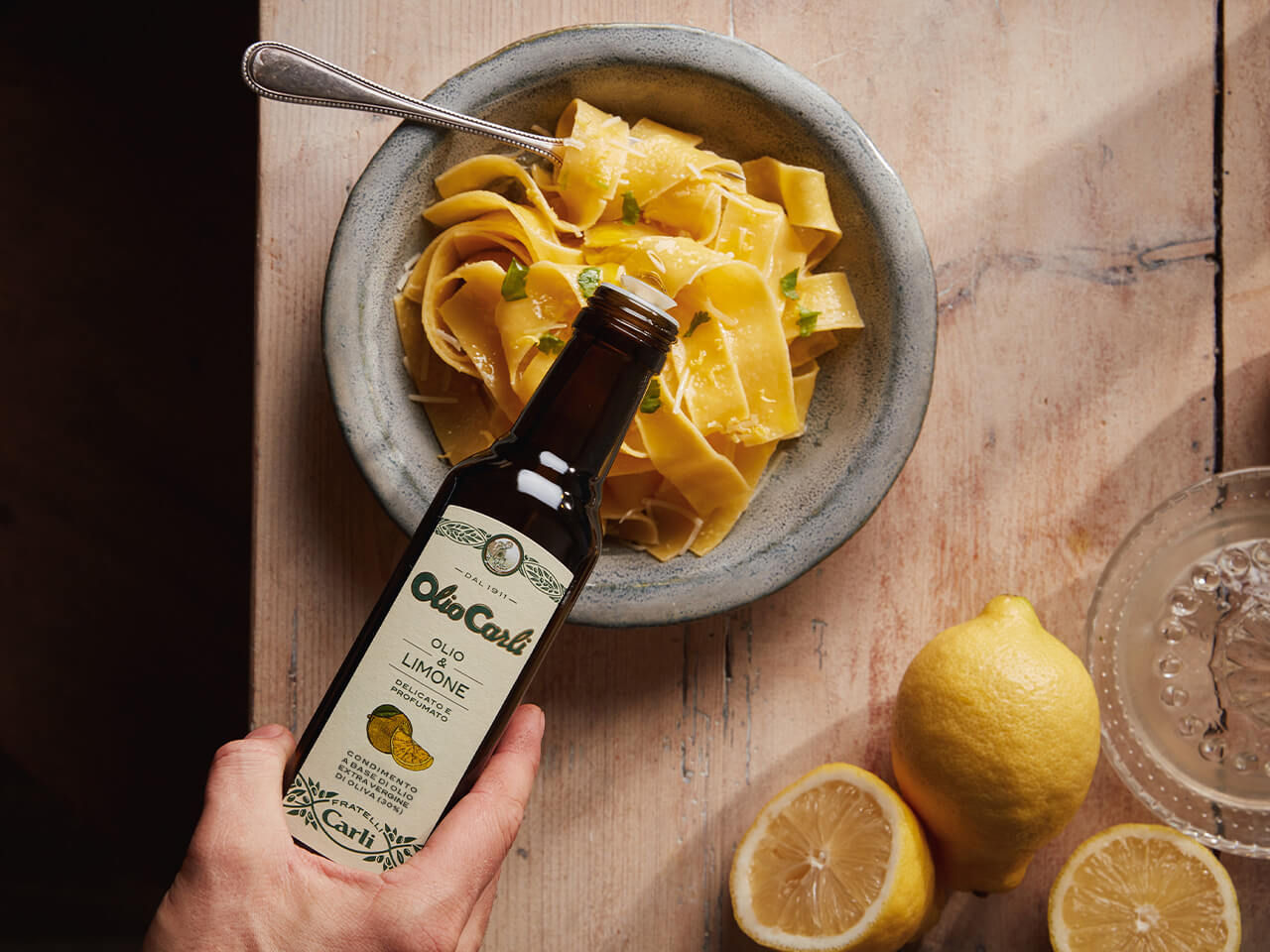 Ei auf Creme mit Trüffelöl