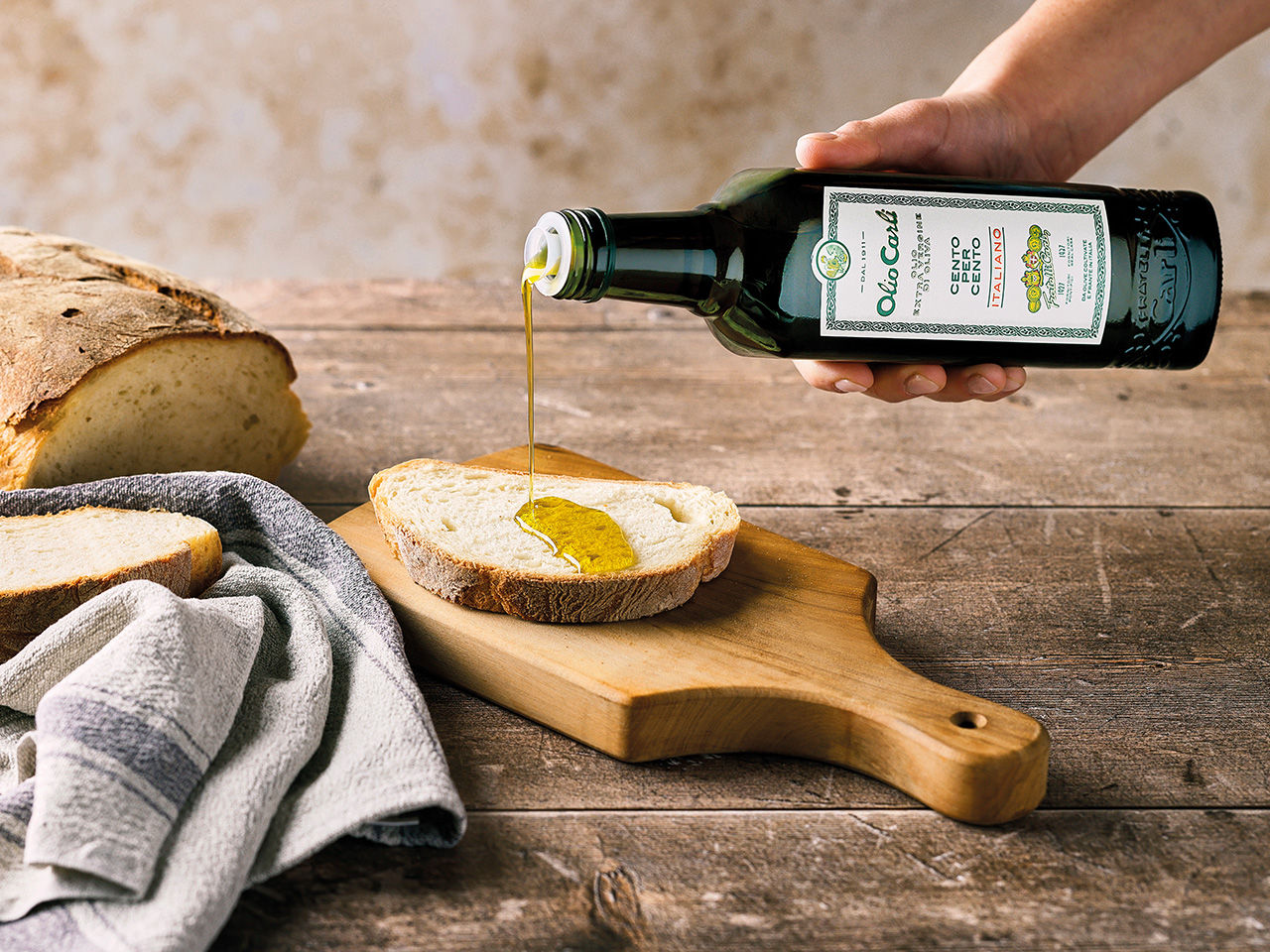 Olio Carli Extra Vergine Oliva Cento fuer Cento Italienno