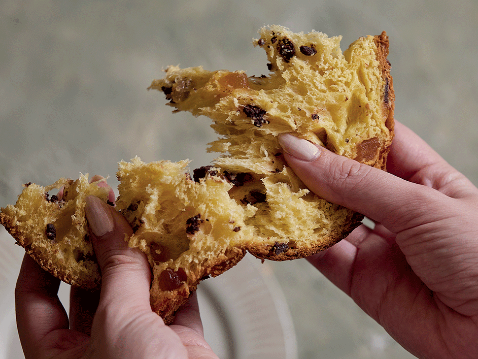 panettone mit schokolade
