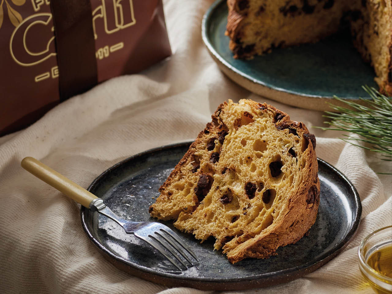 Panettone mit Schokolade
