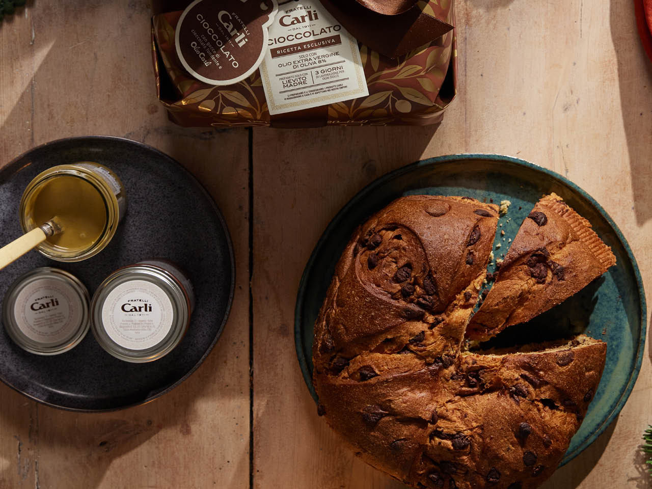 Panettone mit Schokolade