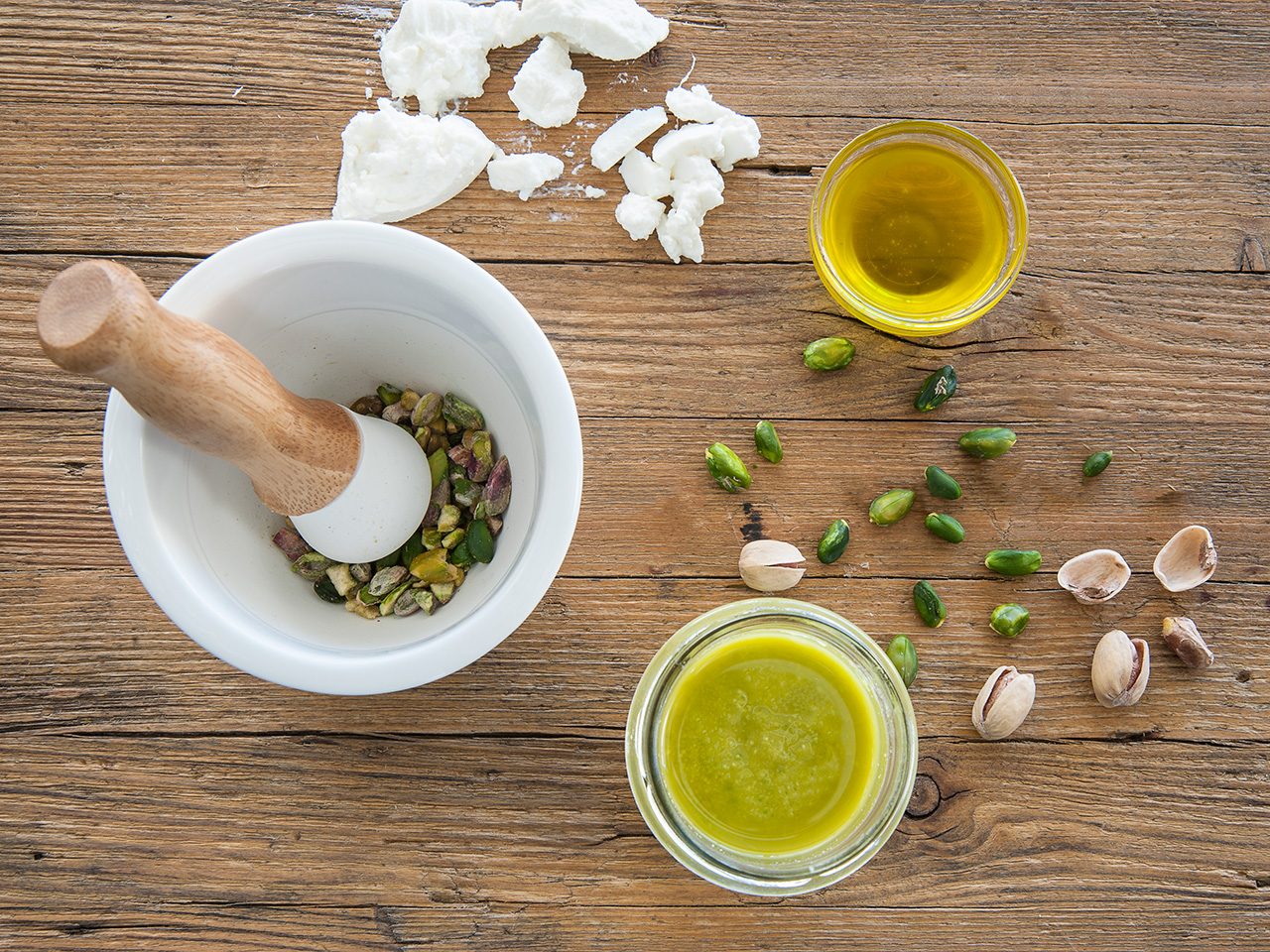 Pistazien und Pistazienpesto