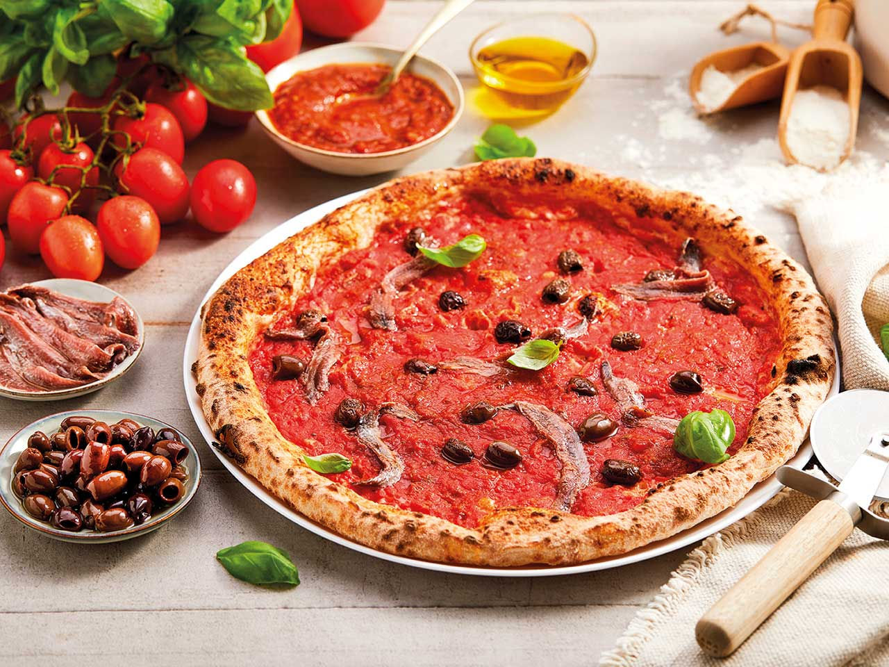 pizza mit sardellen 